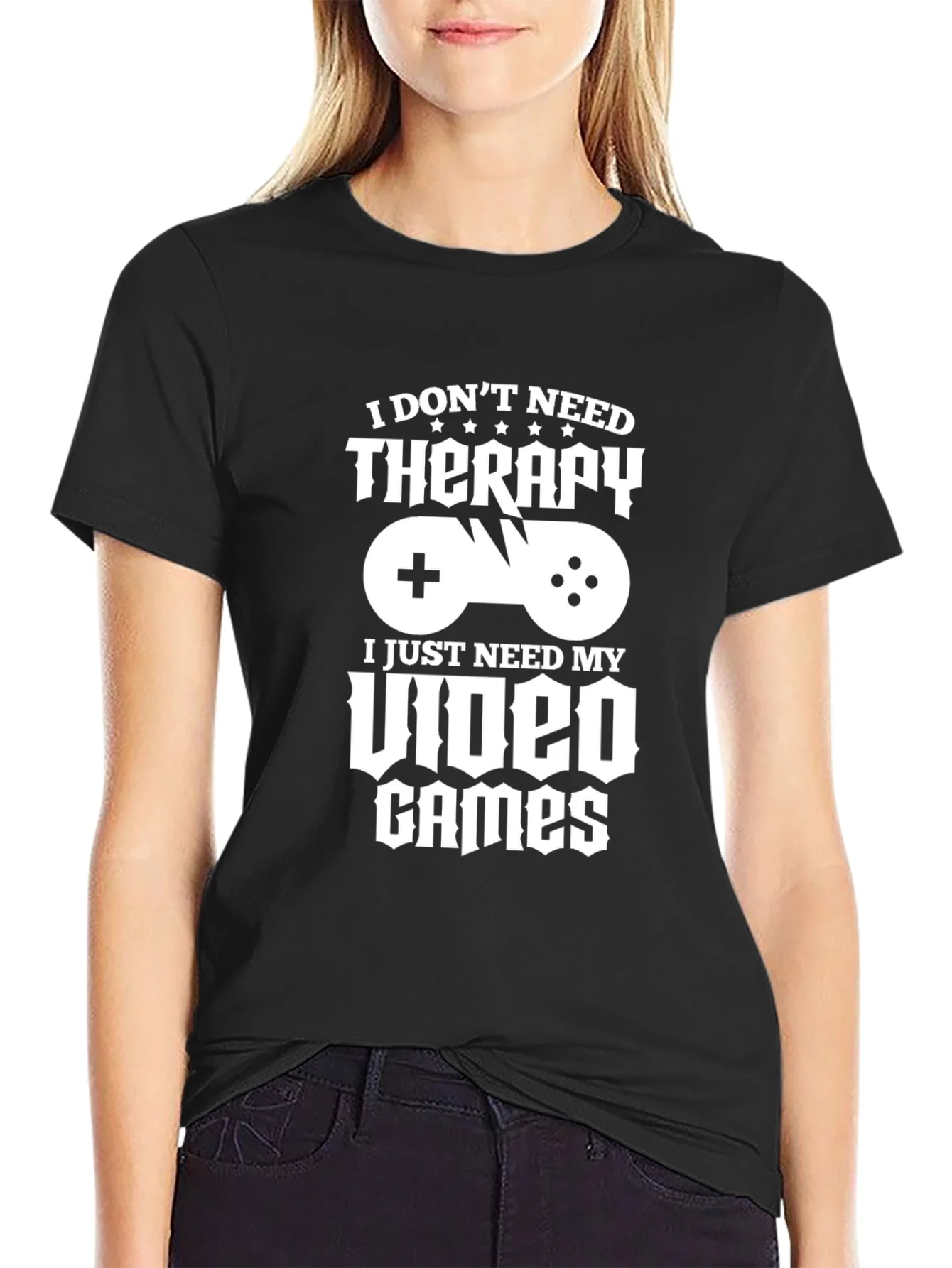 Funny Gamer T-Shirt - Video Games Therapy Tee