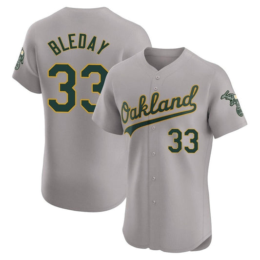 Athletics #33 JJ Bleday Player Gray Home Limited Elite Baseball Jerseys