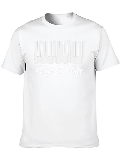 Keys of Life Graphic Tee - Musicians Black T-Shirt