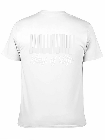 Keys of Life Graphic Tee - Musicians Black T-Shirt