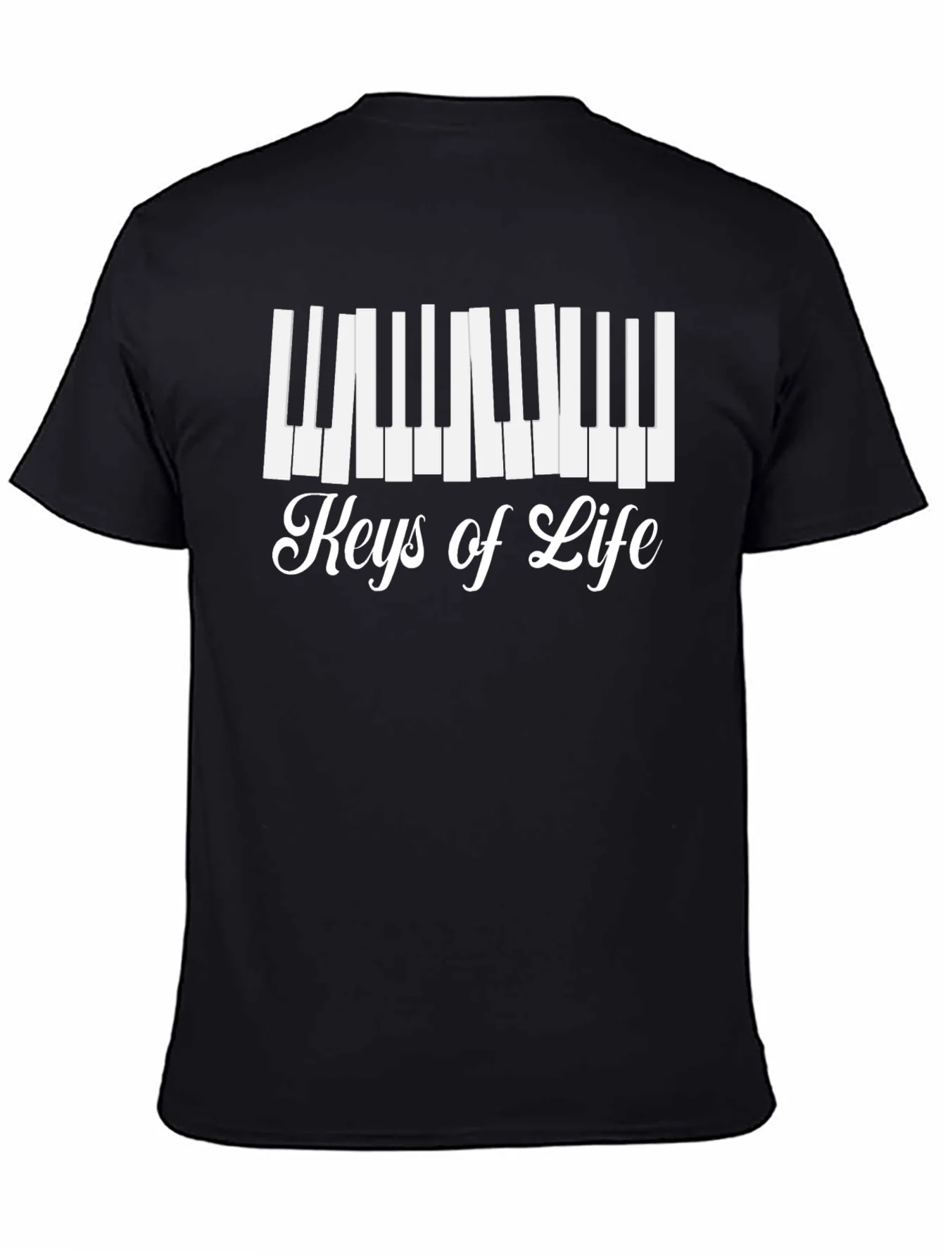 Keys of Life Graphic Tee - Musicians Black T-Shirt