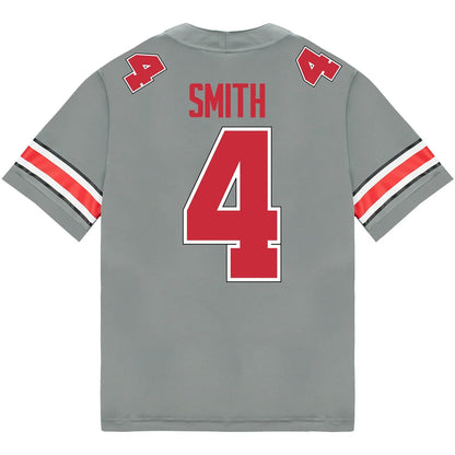 Jeremiah Smith Ohio State Buckeyes Jersey – Grey