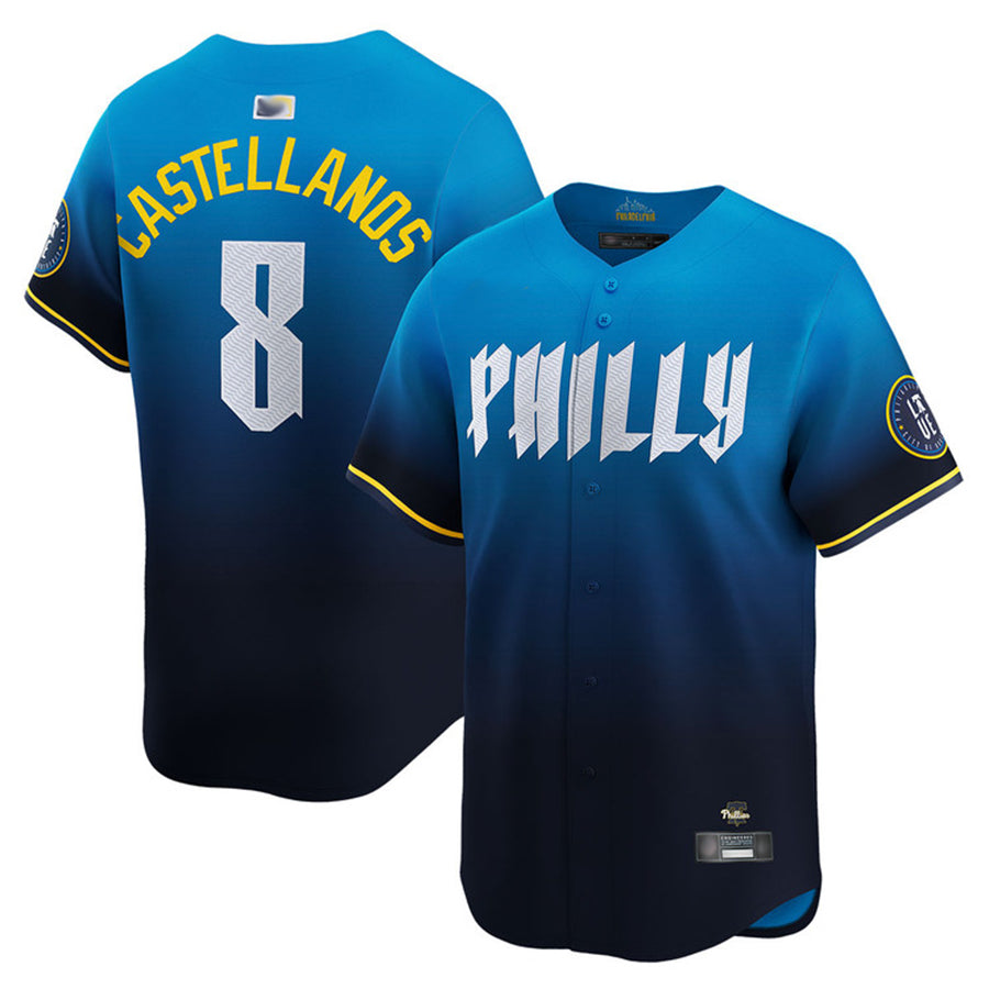 P.Phillies #8 Nick Castellanos Player City Connect Limited Baseball Jerseys