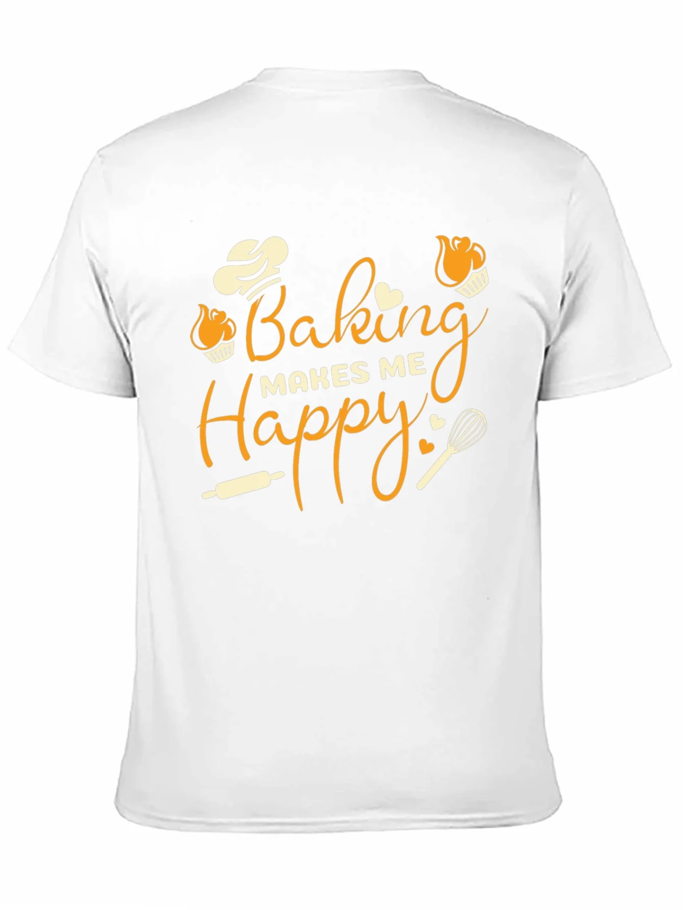 Baking Makes Me Happy Graphic T-Shirt