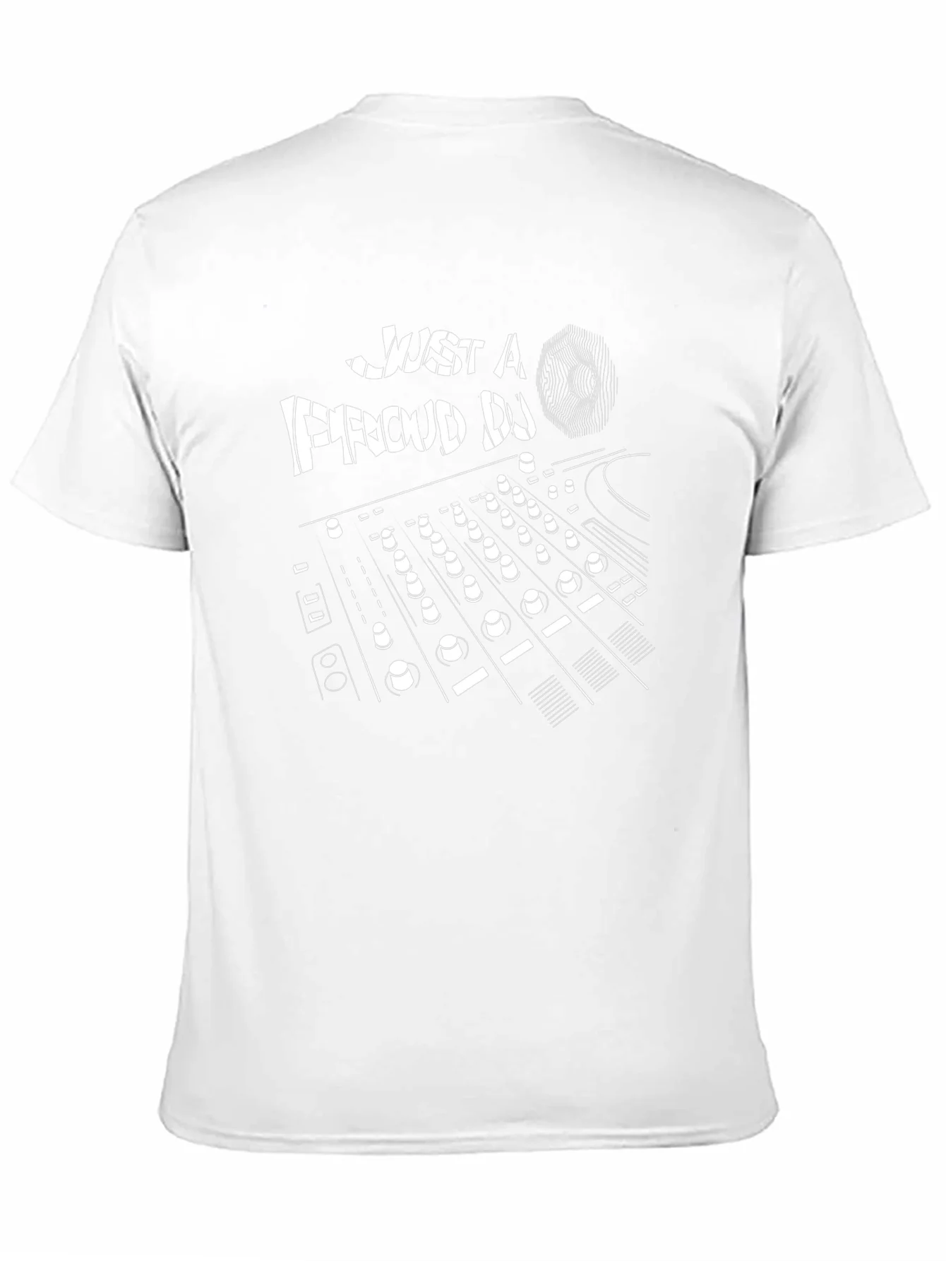 Just a Proud DJ Black Graphic T-Shirt