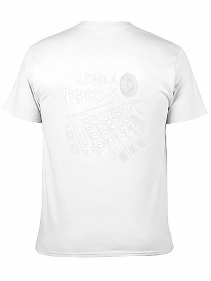 Just a Proud DJ Black Graphic T-Shirt