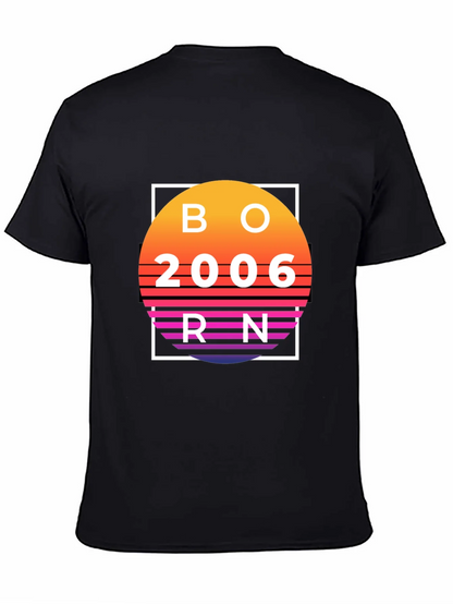 Born in 2006 Retro Sunset T-Shirt