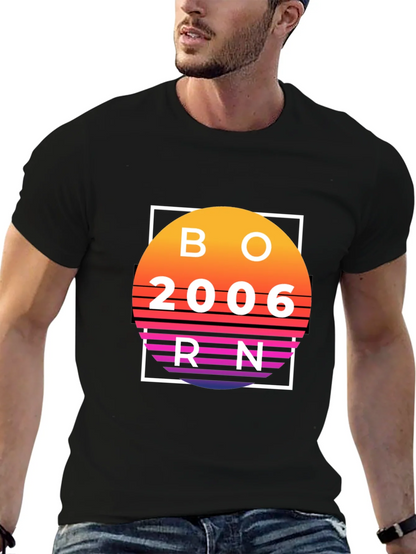 Born in 2006 Retro Sunset T-Shirt