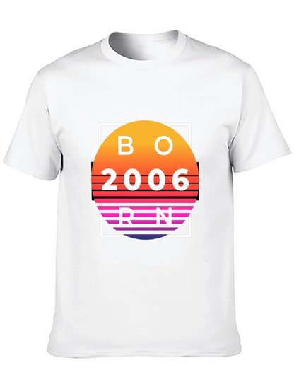Born in 2006 Retro Sunset T-Shirt