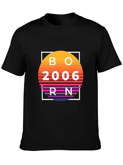 Born in 2006 Retro Sunset T-Shirt