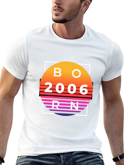 Born in 2006 Retro Sunset T-Shirt