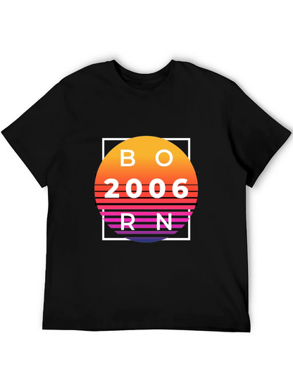 Born in 2006 Retro Sunset T-Shirt