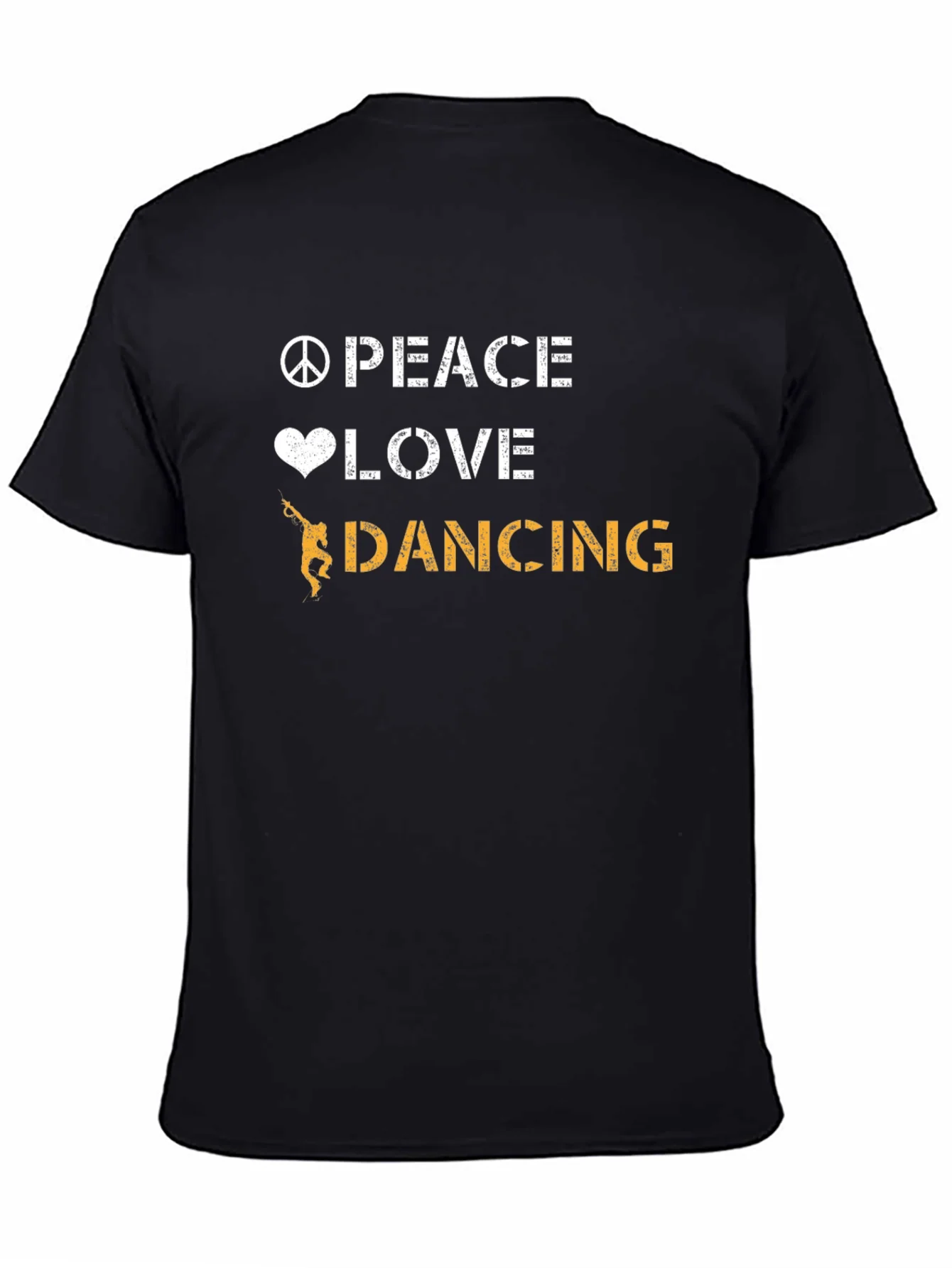 Peace Love Dancing Graphic Tee - Cool Dancer T-Shirt