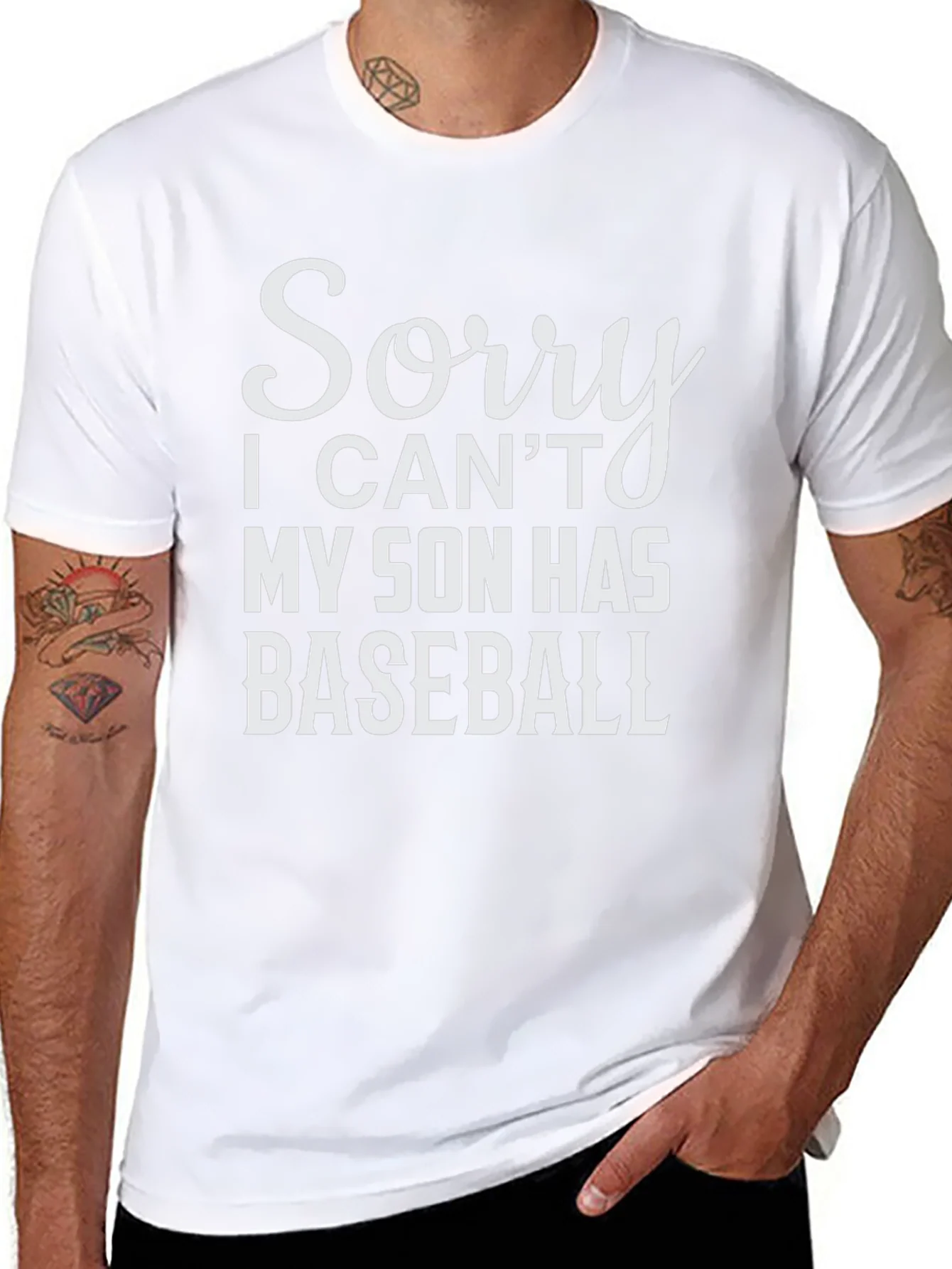 Funny Baseball Dad T-Shirt - Sons Baseball Game Tee