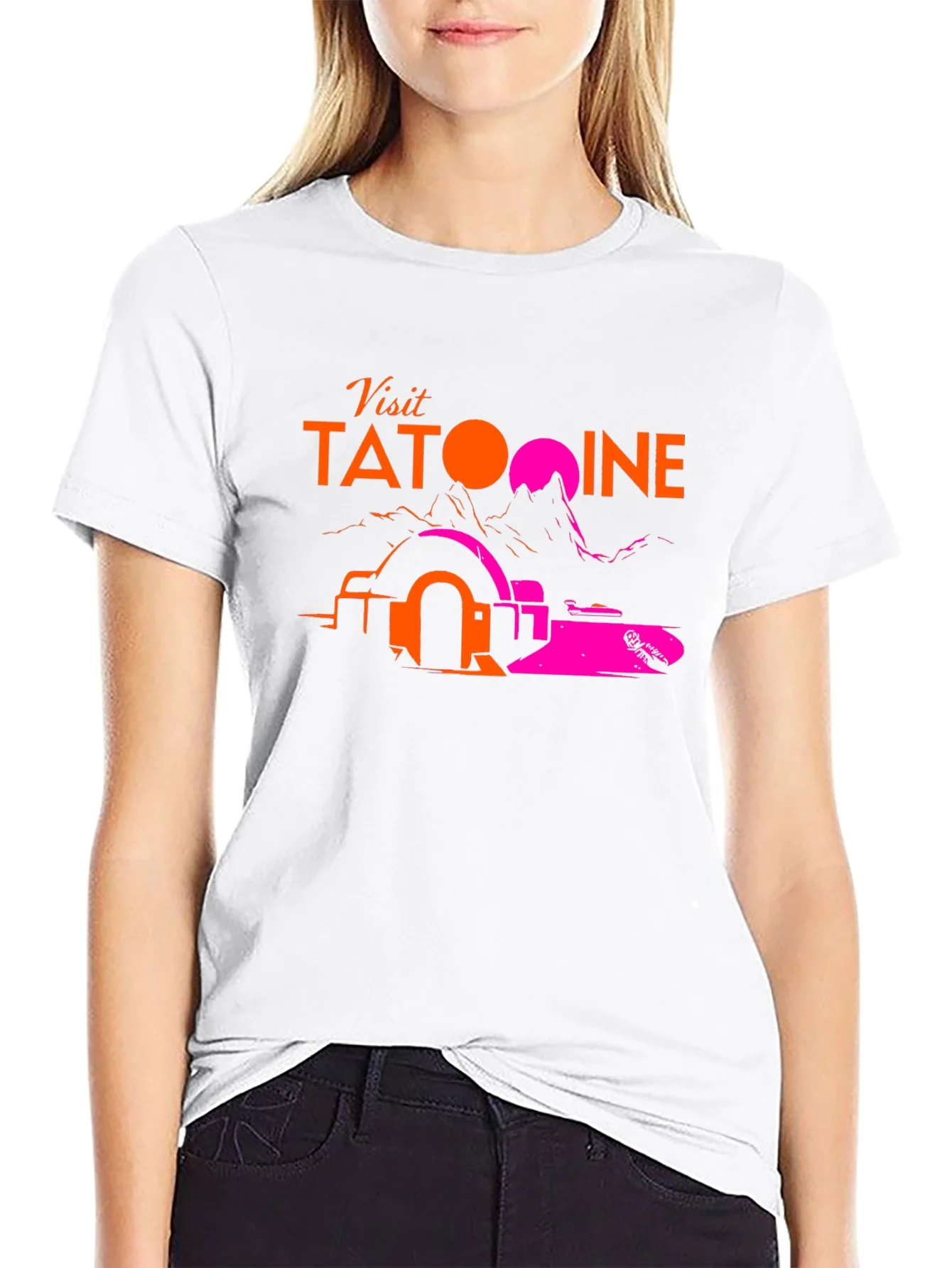 Visit Tatooine Black T-Shirt - Sci-Fi Graphic Tee
