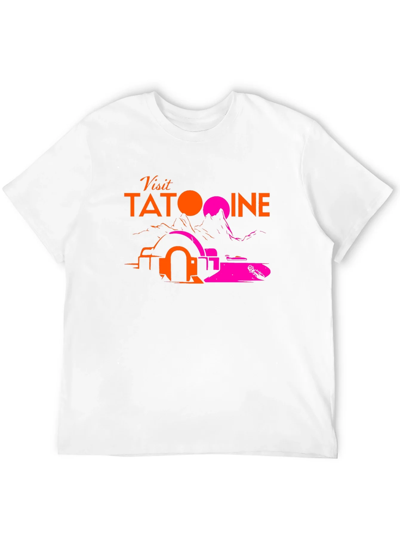 Visit Tatooine Black T-Shirt - Sci-Fi Graphic Tee