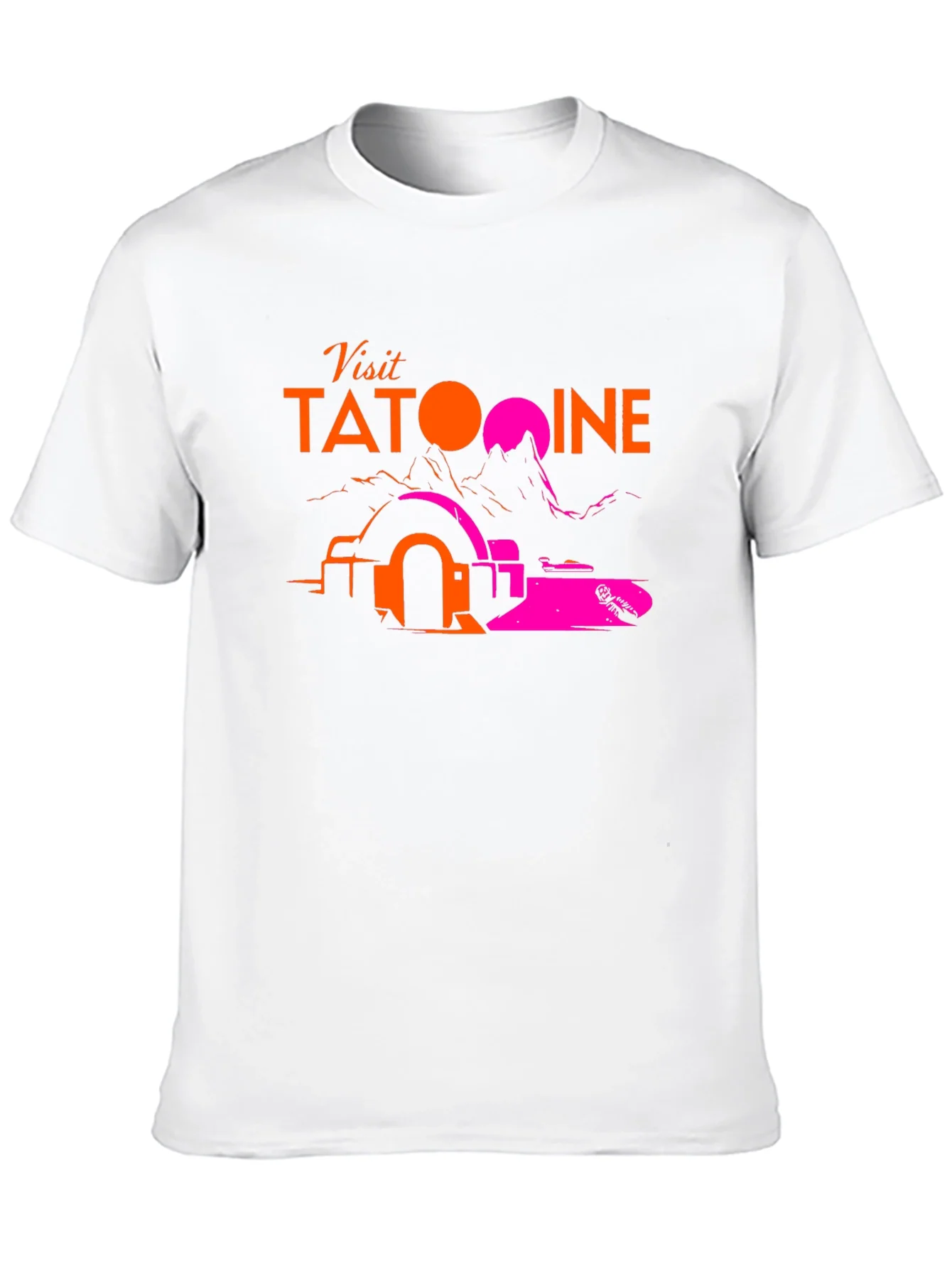 Visit Tatooine Black T-Shirt - Sci-Fi Graphic Tee