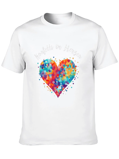 Confetti Heart Graphic T-Shirt - Unisex