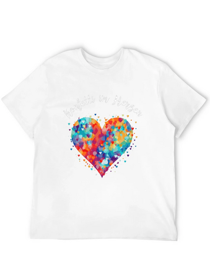 Confetti Heart Graphic T-Shirt - Unisex