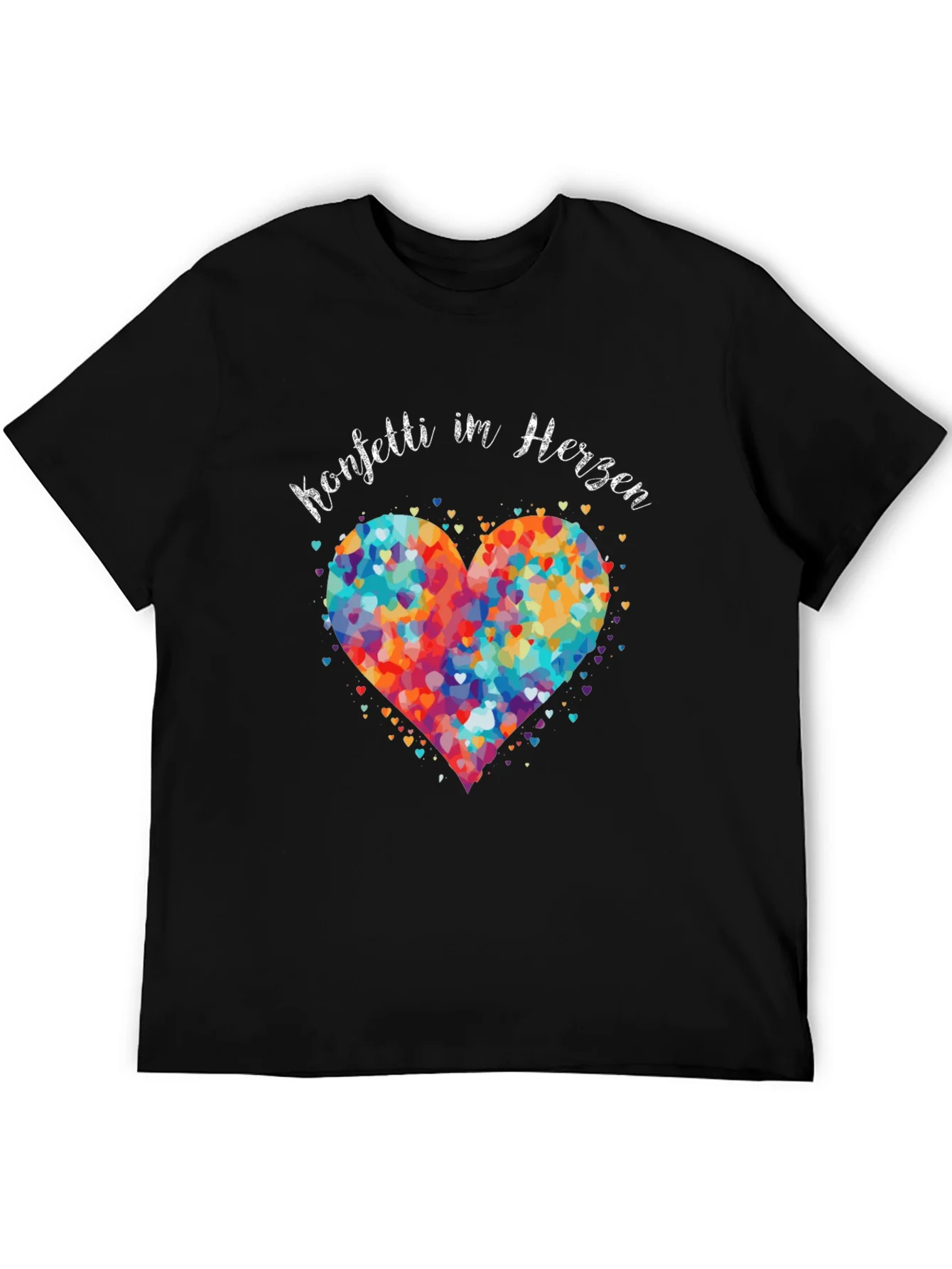 Confetti Heart Graphic T-Shirt - Unisex