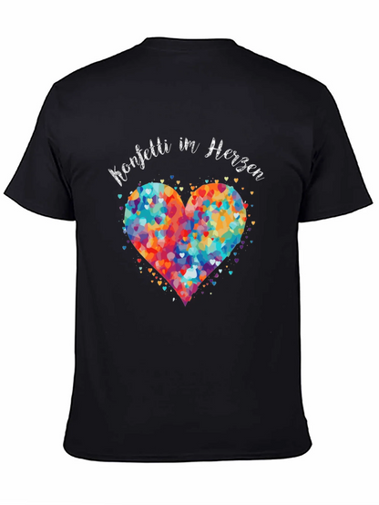 Confetti Heart Graphic T-Shirt - Unisex