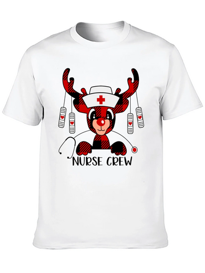 Nurse Crew Reindeer Christmas T-Shirt