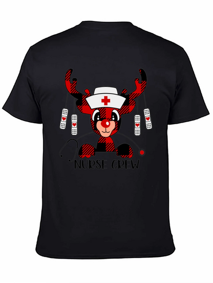 Nurse Crew Reindeer Christmas T-Shirt