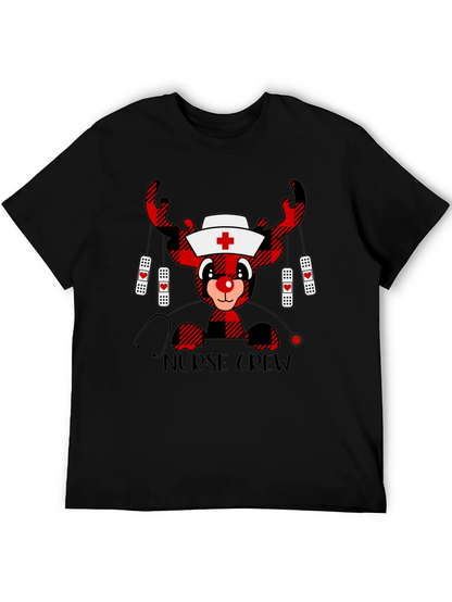 Nurse Crew Reindeer Christmas T-Shirt