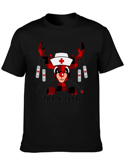 Nurse Crew Reindeer Christmas T-Shirt