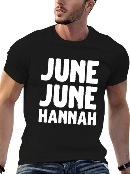June June Hannah Black Tee