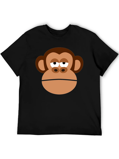 Monkey Face Graphic Tee - Funny Unisex T-Shirt