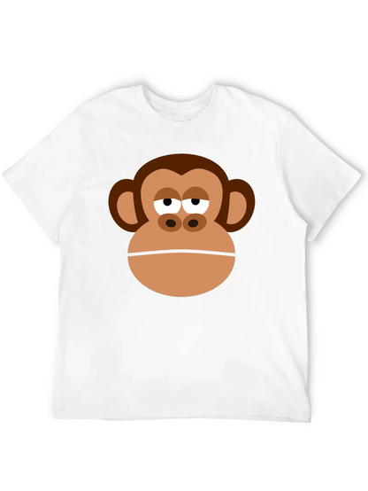 Monkey Face Graphic Tee - Funny Unisex T-Shirt