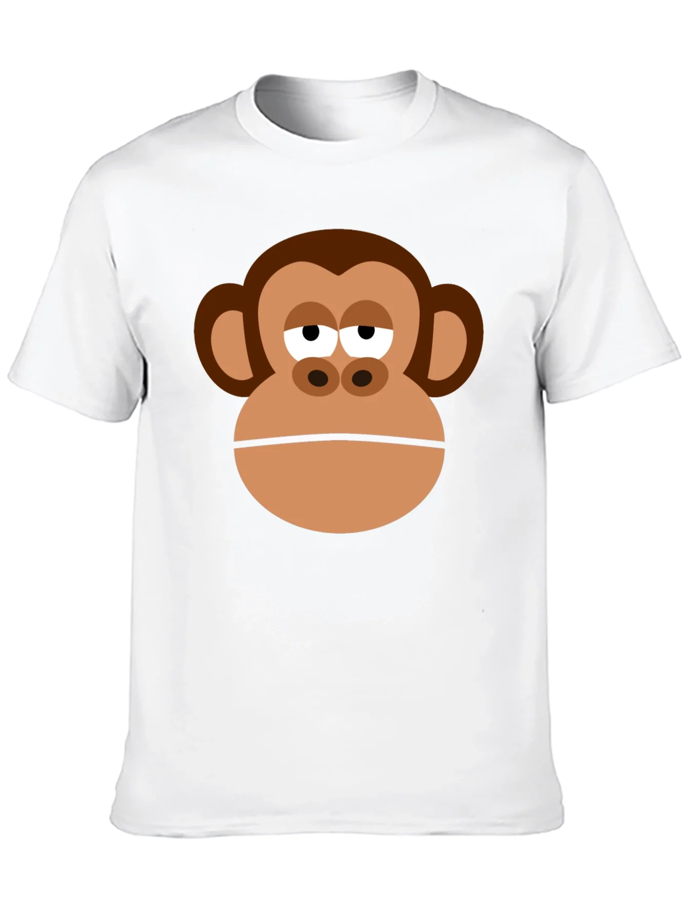 Monkey Face Graphic Tee - Funny Unisex T-Shirt