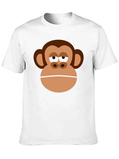 Monkey Face Graphic Tee - Funny Unisex T-Shirt