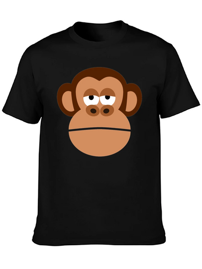 Monkey Face Graphic Tee - Funny Unisex T-Shirt