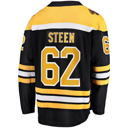 Oskar Steen Boston Bruins   Home Breakaway  Jersey - Black