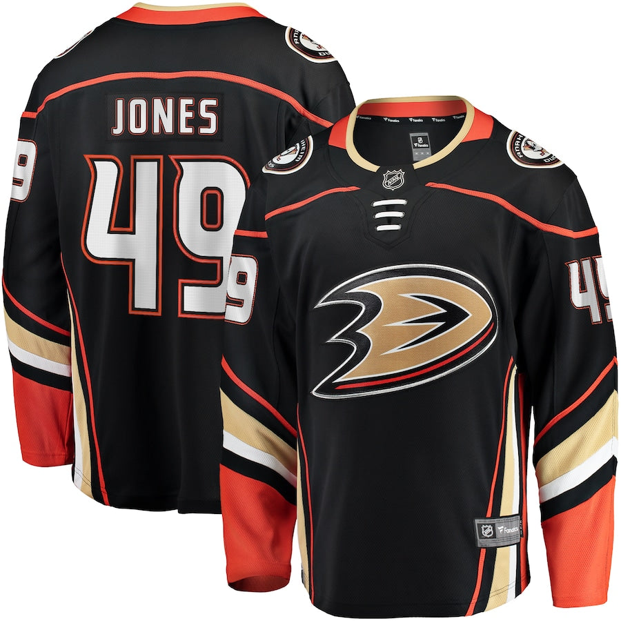 Max Jones Anaheim Ducks   Home Breakaway Jersey - Black