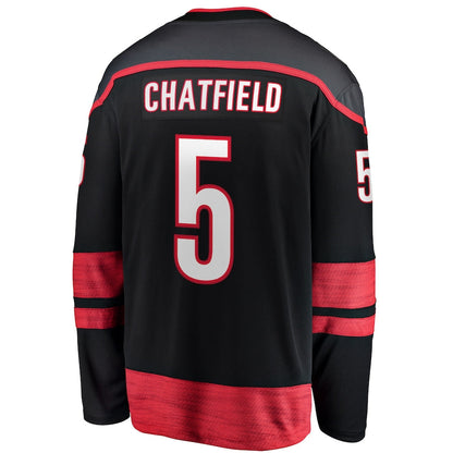 Jalen Chatfield Carolina Hurricanes   Home Premier Breakaway  Jersey - Black