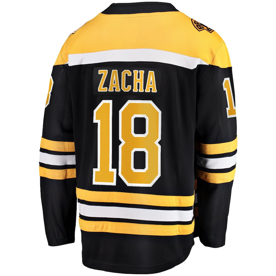 Pavel Zacha Boston Bruins   Home Breakaway  Jersey - Black