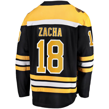 Pavel Zacha Boston Bruins   Home Breakaway  Jersey - Black