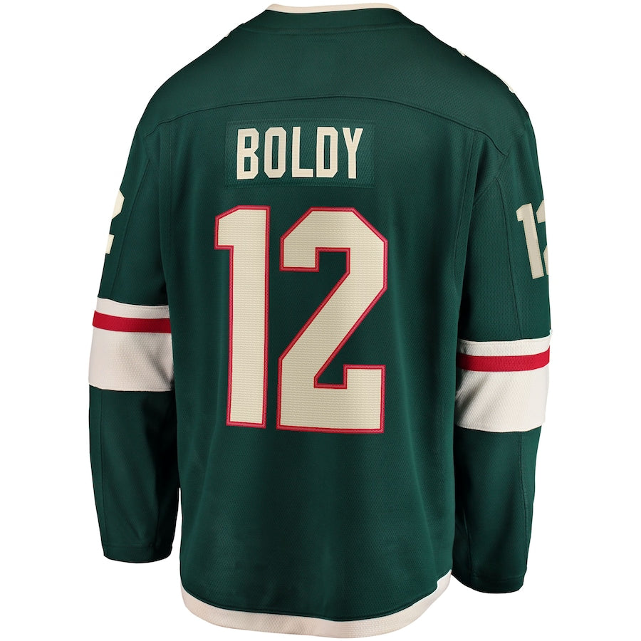 Matthew Boldy Minnesota Wild   Home Breakaway  Jersey - Green