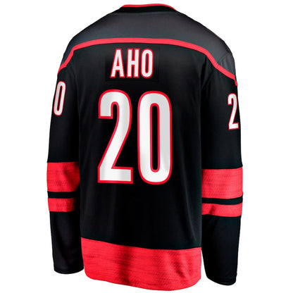 Sebastian Aho Carolina Hurricanes   Home Breakaway Jersey - Black