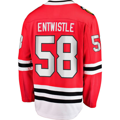 MacKenzie Entwistle Chicago Blackhawks   Home Breakaway  Jersey - Red