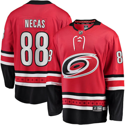 Martin Necas Carolina Hurricanes   Alternate Breakaway  Jersey - Red
