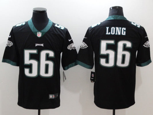 Men's Philadelphia Eagles Chris Long #56 Black Game Jersey1