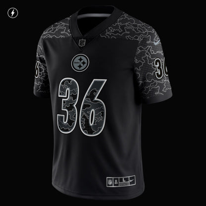 Jerome Bettis Pittsburgh Steelers Nike Retired   RFLCTV Limited Jersey - Black