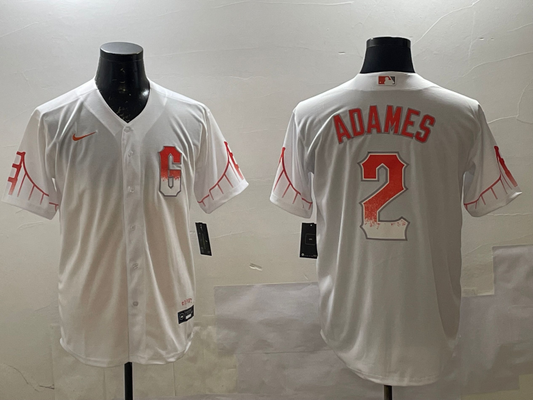 Men's San Francisco Giants Willy Adames #2 White City Connect Replica Player Jersey