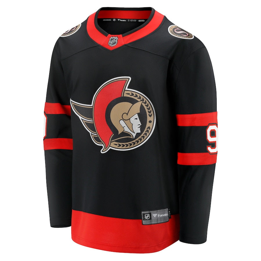 Josh Norris Ottawa Senators   Home Breakaway Jersey - Black