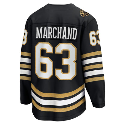 Brad Marchand Boston Bruins   100th Anniversary Premier Breakaway  Jersey - Black