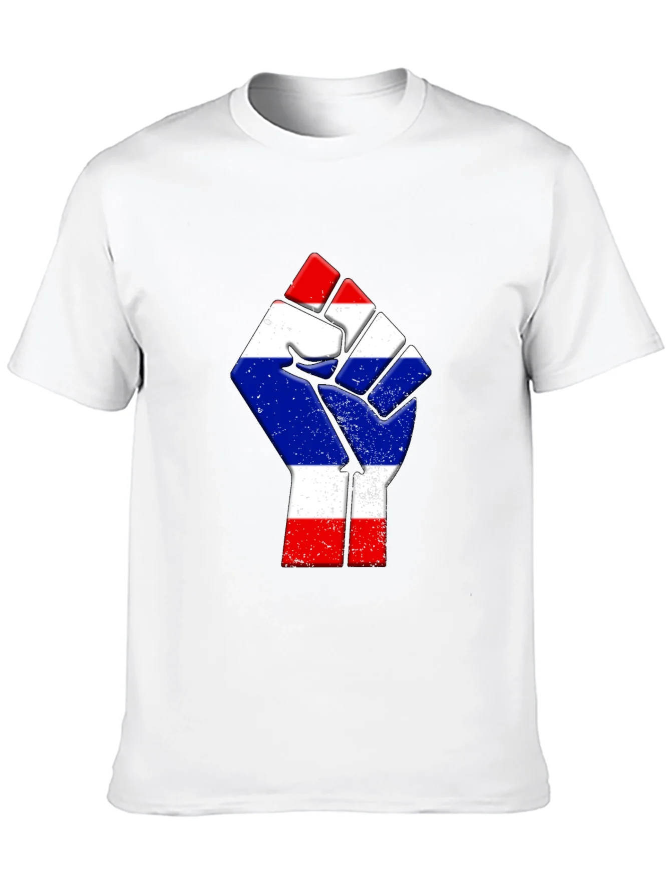 Thailand Flag Fist Black T-Shirt